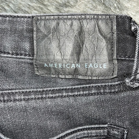American Eagle Black next level Flex mens denim slim straight jeans Sz … - Picture 12 of 15